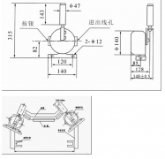 QJLP2-12-30膠帶跑偏開關水泥廠跑偏開關供應